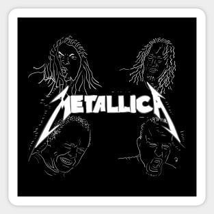 Metal rock and roll Sticker